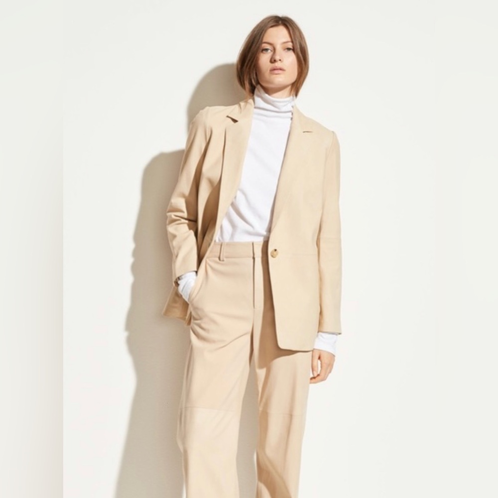 Vince Nubuck Leather Blazer